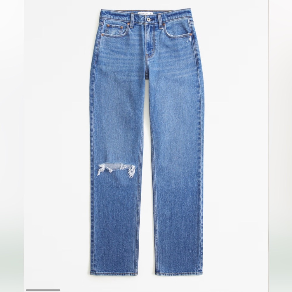Abercrombie Mid Rise 90s Straight Jean